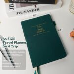 Travel Essentials: Journal for Women & Men - Vacation Budget Planner Notebook for 6 Trips Organizer- Travel Scrapbook to Record Memories and Adventures - Gifts for Travelers, Green - Image 3