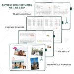 Travel Essentials: Journal for Women & Men - Vacation Budget Planner Notebook for 6 Trips Organizer- Travel Scrapbook to Record Memories and Adventures - Gifts for Travelers, Green - Image 6