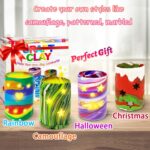 MHMYDIS Make Your Own Clay Luminaries - Arts and Crafts kit for Boys Girls and Teens Age 6 7 8 9 10 11 12 Year Old and up - Creative Clay Lantern Toys for 8-12 Year Olds - Image 8