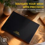 Productivity Store - Weekly Desk Planner Pad, 12-Month Productivity Planner, Tear-Out Deskpad for To-Do List, Productivity Tools for Time Management and Mindfulness, A4 Size, Black - Image 3