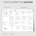 Productivity Store - Weekly Desk Planner Pad, 12-Month Productivity Planner, Tear-Out Deskpad for To-Do List, Productivity Tools for Time Management and Mindfulness, A4 Size, Black - Image 4