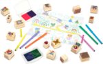 Melissa & Doug Deluxe Wooden Stamp and Coloring Set – Fairy Tale (30 Stamps, 6 Markers, 2 Durable 2-Color Stamp Pads) Fairy Tale-Themed Wooden Stamps for Kids and Coloring Activity Set - Image 5