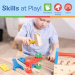 Melissa & Doug Take-Along Tool Kit Wooden Construction Toy (24 pcs) - Image 6