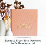 DUNCAN & STONE PAPER CO. Travel Journals - Elegant Journaling Notebook To Record All Your Travel Fun, & More - 110 Page Linen Hardcover Journal For Up To 15 Trips (Sage Green) - Image 4