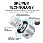 Hydrogen Water Generator Bottle 460ml Rechargeable SPE/PEM Ionizer for Seniors & Family Health, Antioxidant Hydrogen Water in 3 Mins, Portable Wellness Bottle for Daily Home Use - Image 6