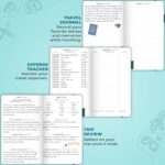 Clever Fox Travel Journal Pocket – Vacation & Road Trip Itinerary Planner Organizer & Traveling Memory Diary – Small Traveler Notebook (Aquamarine) - Image 6