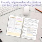 ADHD Tools Kit for Adult Women - 13-Piece Productivity & Focus Planner Set with Therapy Cards, ADHD Tools, Cleaning & Chore List, Pocket Planner, Stickers and Customized Pens - Image 4