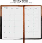 2026 Pocket Planner/Pocket Calendar and Pen, 3.5"x6": Includes 14 Months (November 2025 - December 2026) / 2026 Weekly Planner/Weekly Agenda/Monthly Calendar Organizer (Brown/Black) - Image 5