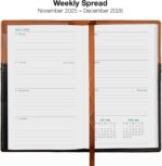 2026 Pocket Planner/Pocket Calendar and Pen, 3.5"x6": Includes 14 Months (November 2025 - December 2026) / 2026 Weekly Planner/Weekly Agenda/Monthly Calendar Organizer (Brown/Black) - Image 6