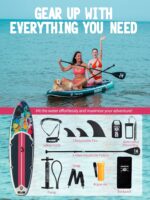 10’6’’ Portable Inflatable Stand Up Paddle Board (SUP) for Adults and Youth with Non-Slip Deck – Complete Accessories Kit, Perfect for Fishing, Yoga, Fitness & Family Fun - Image 3