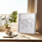 Travel Adventure Archive Shadow Box For Memories,8&12Inch Concert Travel Ticket Stub Memory Top Loading Shadow Keepsake Box With Slot On Top,life In a Shadow Box Travel Frame (White, 8x8) - Image 7