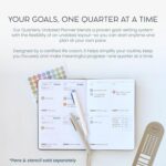 MäksēLife 90-Day Quarterly Planner - Entrepreneur Goal Setting & Project Management, Undated 3-Month Productivity Planner for Small Business Owners, Teal - Image 3