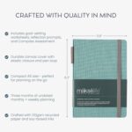 MäksēLife 90-Day Quarterly Planner - Entrepreneur Goal Setting & Project Management, Undated 3-Month Productivity Planner for Small Business Owners, Teal - Image 4