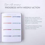 MäksēLife 90-Day Quarterly Planner - Entrepreneur Goal Setting & Project Management, Undated 3-Month Productivity Planner for Small Business Owners, Teal - Image 8