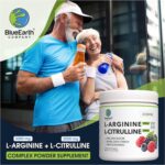 L-Arginine 5000mg + L-Citrulline 2000mg Complex Powder Supplement - Nitric Oxide Booster - Heart Health, Blood Flow, Energy & Endurance - 30 Servings (Berry Blend) - Image 3