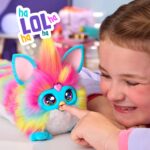 FURBY DJ Interactive Toy, Super Snuggly Rainbow Electronic Plush with Music, Lights, Motion, & Games, Speaks English & Furbish, 32in Long, Ages 6+ - Image 8