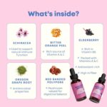 JoySpring Immune Drops – Kids’ Immunity Support Supplement with Organic Elderberry Liquid, Echinacea, Oregon Grape Root & Orange Peel for Ages 3–16+ Years & Adults | 1 fl oz (30 Servings) - Image 6