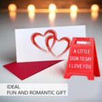 Mini Sign Valentine's Decoration Anniversary Present - Romantic I Love You Sign - Fun Boyfriend - Cute Birthday, Christmas, Wedding Gift for Girlfriend, Wife, Fiancee - Image 3