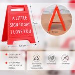 Mini Sign Valentine's Decoration Anniversary Present - Romantic I Love You Sign - Fun Boyfriend - Cute Birthday, Christmas, Wedding Gift for Girlfriend, Wife, Fiancee - Image 5