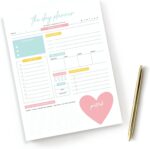 The Day Planner - 8.5 x 11 Daily Planner Pad | Motivational Planner for Women | Time Management and Productivity Tool | Women-Owned USA Business - Image 4