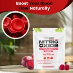 Holistic Hercules Nitric Oxide Gummies - Nitric Oxide Supplements for Men - Sugar-Free Beet Root & Cherry Chews for Energy & Circulation - Supports Heart Health & Blood Flow - Vegan, Non-GMO, 30 Count - Image 6