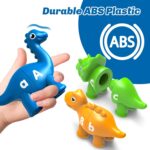 26PCS Dinosaur Alphabet Learning Toys for 18M+, Montessori Educational Toys for 3 4 5 Year Old, Toddlers Preschool Activities Fine Motor Toys for Boys, Double Sided ABC Matching Game - Image 4