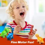 26PCS Dinosaur Alphabet Learning Toys for 18M+, Montessori Educational Toys for 3 4 5 Year Old, Toddlers Preschool Activities Fine Motor Toys for Boys, Double Sided ABC Matching Game - Image 6