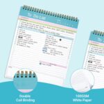 To Do List Notepad, Spiral Bound Undated Daily Planner, 52 Sheets 8.5" X 10.5" Tear Off Task Planning Pad with Checklist, For Work Office Home - Image 4