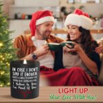 TEEZWONDER Christmas Anniversary Wedding Gifts for Women Men - Long Lasting Vanilla Lavender Candle 10 Oz - Romantic Birthday Gifts for Him Her, Girlfriend Boyfriend Gift Ideas - Image 3