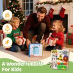 Busy Board Montessori Toys for 1 2 3 Years Old Toddler,Wooden Sensory Educational Fidget Board Toy with Led Light Up Switches & Music Boxes,Travel Toys for 1+ Year Old Boy & Girl Birthday Gift - Image 7