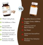 PURE ESSENCE LABS MyPure Lion's Mane 2X - Double Strength Brain Support Supplement with 100% Organic Fruiting Body Lion's Mane for Cognitive Health, Focus, Memory & Mental Clarity, 60 Capsules - Image 6