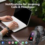 AMOLED Fitness Tracker Watch with 24/7 Heart Rate/SpO2/Sleep Monitor, IP68 Waterproof Smart Watch, Step Calorie Counter Pedometer Swimming Health Activity Trackers & SmartWatches for Women Men - Image 5