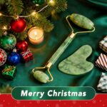 huefull Genuine Jade Roller & Gua Sha Set for Face, Cooling & Firming Effect, Sculpting Tool for Jawline & Skin Care, Self-Care Gift for Women & Men - Image 3