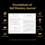 Foundations of Self Mastery Journal – Guided Daily Planner for Men & Women | Goal Setting, Gratitude, Manifestation, Affirmation, Reflection, Mindfulness, Productivity & Personal Growth (Black) - Image 3