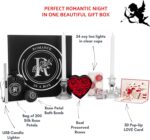 Romance Helpers Romance-in-a-Box Romantic Gift Box Romantic Decorations for Special Night | Romantic Basket with Candles and Rose Petals - Image 3