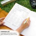 Legend Camping Journal – Hardcover Camper & RV Trip Planner – Notebook to Plan Travel & Camp Adventures with Packing Checklist, Meal Plan & Camping Bucket List – 30 Trips, 7" x 10" (Orange) - Image 4