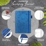 Clever Fox Camping Journal – Camper Log Book & RV Trip Planner – Outdoor Camp Journal & Adventure Travel Notebook for 12 Trips, A5 (Mystic Blue) - Image 3