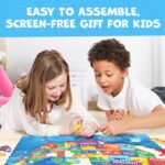 United States Puzzles for Kids Ages 4-6 - Educational Toys for 4+ Year Old Boys & Girls - 70pcs USA Map Kids Puzzle with 50 States & Capitals - Floor Jigsaw Puzzles - Gifts for Grandkids - Image 8