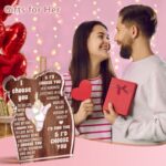 MAMAGIFTREE I Love You Romantic Gifts for Her Him for Christmas, Stocking Stuffers for Wife, Husband, Couple, Boyfriend Girlfriend,Wedding Gifts for Women Men Desk Decor Acrylic Sign - Image 4