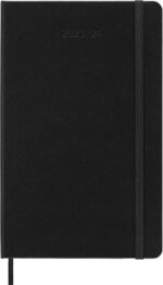 Moleskine Classic 18 Month 2023-2024 Daily Planner, Hard Cover, Large (5" x 8.25"), Black - Image 3
