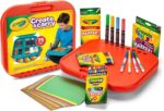 Crayola Create 'N Carry Travel Art Set for Kids (75pcs), 2-in-1 Lap Desk & Carrying Case, Holiday for Kids, Art Supplies Kit for Crafting, Drawing & Coloring - Image 3