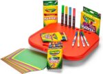 Crayola Create 'N Carry Travel Art Set for Kids (75pcs), 2-in-1 Lap Desk & Carrying Case, Holiday for Kids, Art Supplies Kit for Crafting, Drawing & Coloring - Image 5