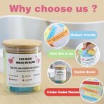 MSEHKM 100 Date Ideas In A Jar Date Night Ideas Color Coded Date Ideas Budget-friendly Date Jar Wedding/Anniversary/Bridal Shower/Newlyweds Gifts for Couples, pure - Image 4