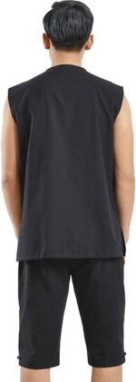 ZooBoo Kung Fu Uniform Vest - Chinese Traditional Qi Gong Martial Arts Wing Chun Shaolin Tai Chi Training Cloths Apparel - Image 3