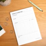 Two Tumbleweeds - Project Planner Notepad - 7 x 10” Planning Pad for Project Management with Checklist, Action Items, Notes - Task Planner - To Do List Organizer For Work & School - 50 Sheets - Image 7