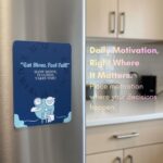 PIERTO Motivational Diet & Fitness Magnets – 15 Healthy Lifestyle Quotes for Fridge – Daily Weight Loss & Workout Reminder – Wellness Gift for Women & Men – Aesthetic Magnetic Set - Image 3