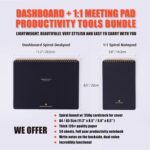 Weekly Dashboard Planner & Meeting Notebook Bundle -This Adhd Productivity Tools Helps Individuals, Professionals, or Teams to Manage Projects, Organize Meetings & Achieve Goals - Image 3