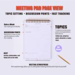 Weekly Dashboard Planner & Meeting Notebook Bundle -This Adhd Productivity Tools Helps Individuals, Professionals, or Teams to Manage Projects, Organize Meetings & Achieve Goals - Image 5