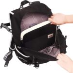 JAKAGO A4 Travel Portfolio Multifunctional Document Organizer Zippered Case for Office Supplies (Black) - Image 8