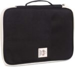 JAKAGO A4 Travel Portfolio Multifunctional Document Organizer Zippered Case for Office Supplies (Black) - Image 10